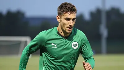 En licensierbar bild från matchen mellan GAIS och Mjällby AIF i Allsvenskan 2025 har släppts via Reuters Connect, tagen...