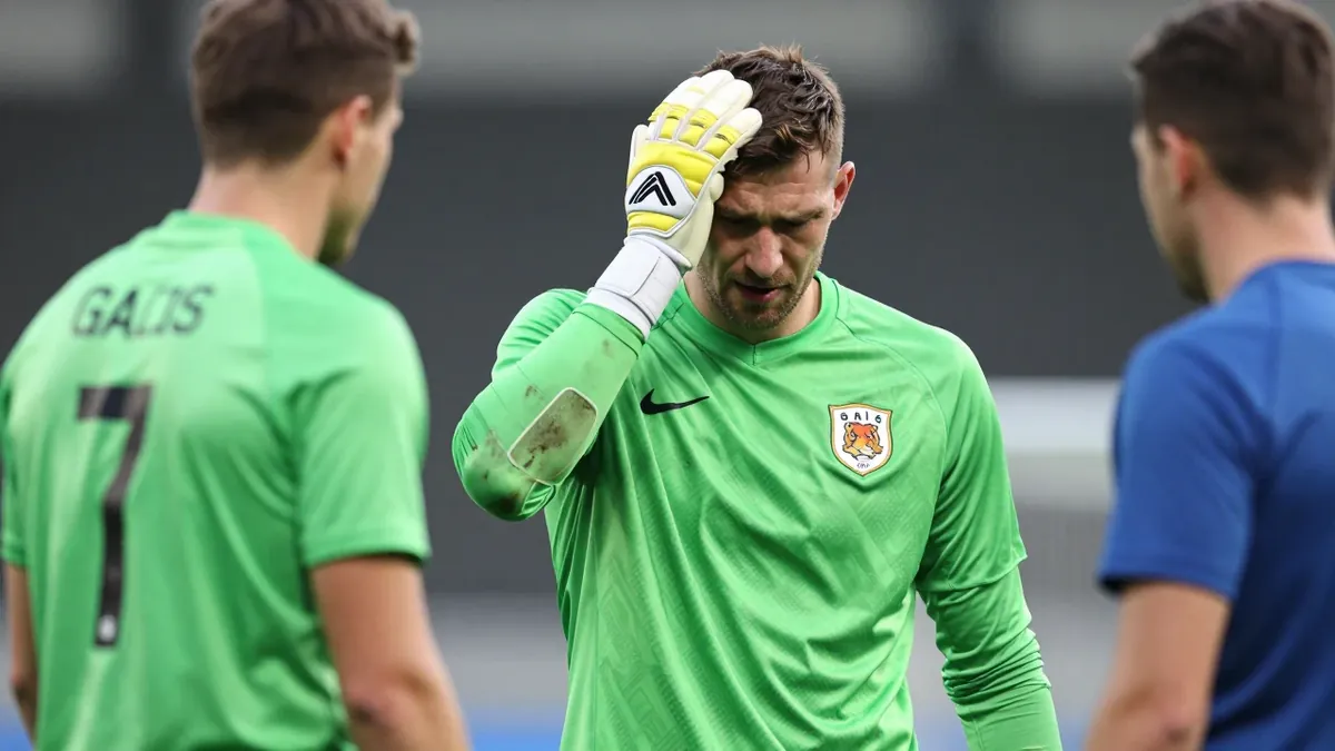 GAIS were forced into a goalkeeper change in a goalless Gothenburg derby after Mergim Krasniqi was struck in the head, an...
